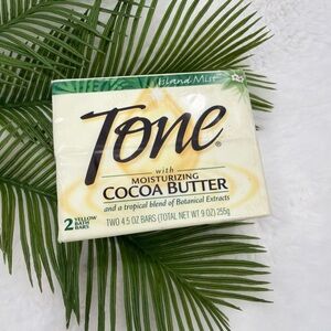 NIB 2 Pack Tone Moisturizing Cocoa Butter Bar Soap Island Mist DISCONTINUED